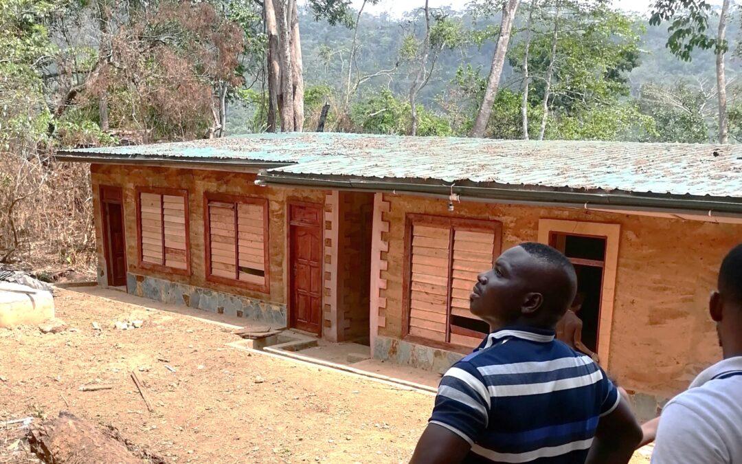 consulting on the rammed earth building proces for Sungyata in Kwahu, Ghana