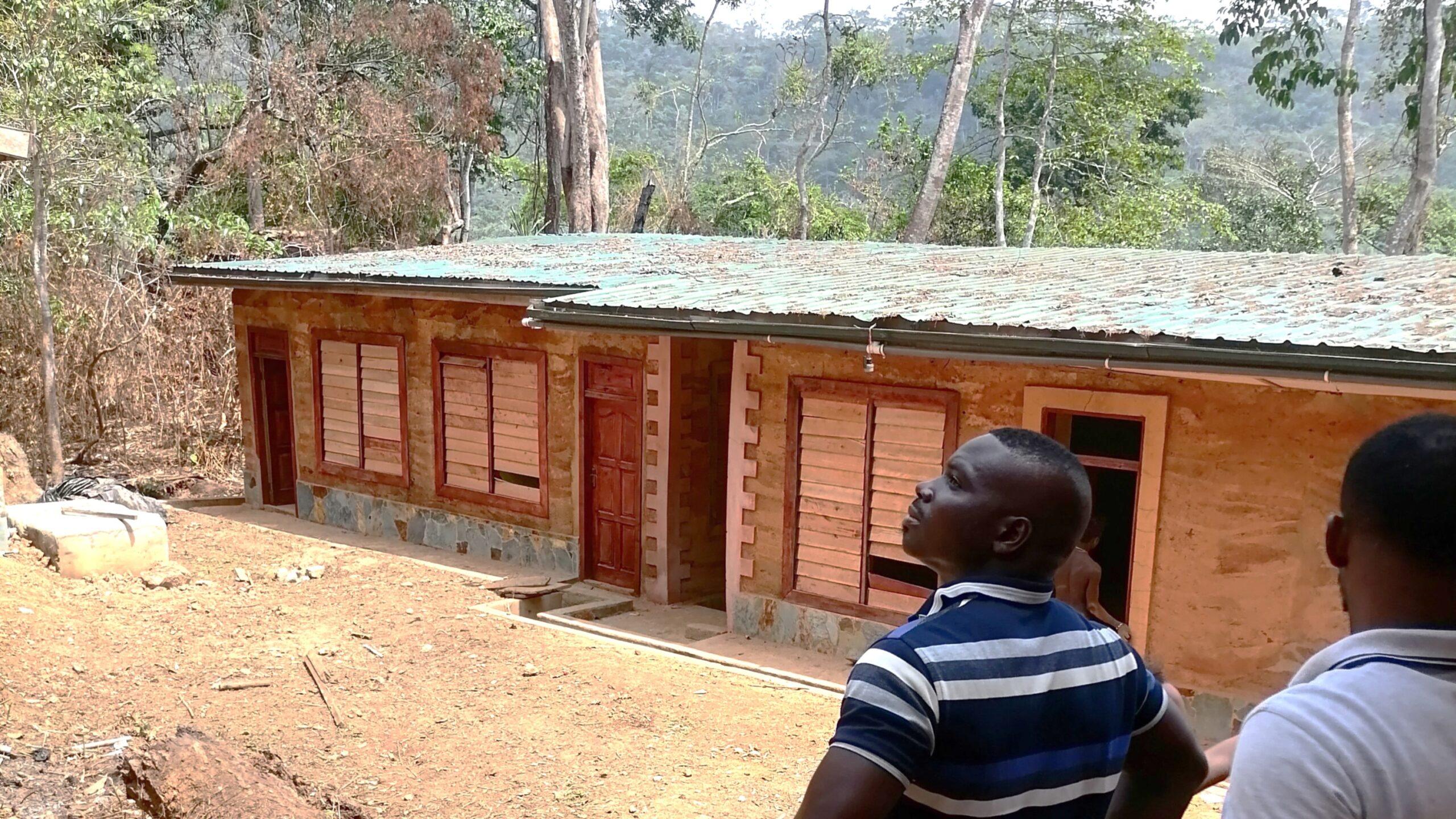consulting on the rammed earth building proces for Sungyata in Kwahu, Ghana